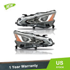 Chrome Headlight Assembly for Nissan Altima (2019–2021)