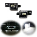Set of 2 Error Free White LED License Plate Lights for Chevrolet Silverado