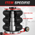 5 Ton Air Bag Jack for Long-Handle Use (5.9 in-15.7 in, 8-12 bar)