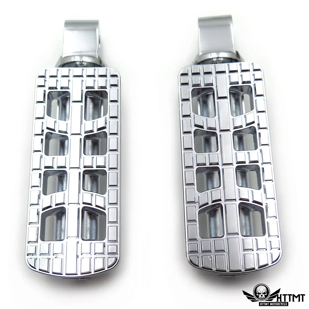 CNC Dominator Foot Pegs Chrome for Harley Softail Slim Breakout (2018–2019)