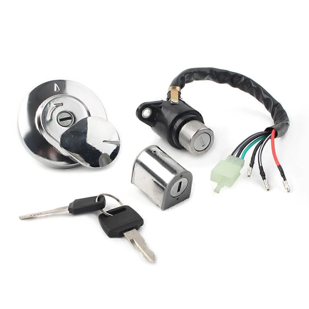 Fuel Gas Cap Ignition Switch Seat Lock Key for Honda Rebel 250 (1985–2016)
