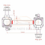 Set of 6 Front Suspension Components for Ford Edge Lincoln MKX (2007-2014)