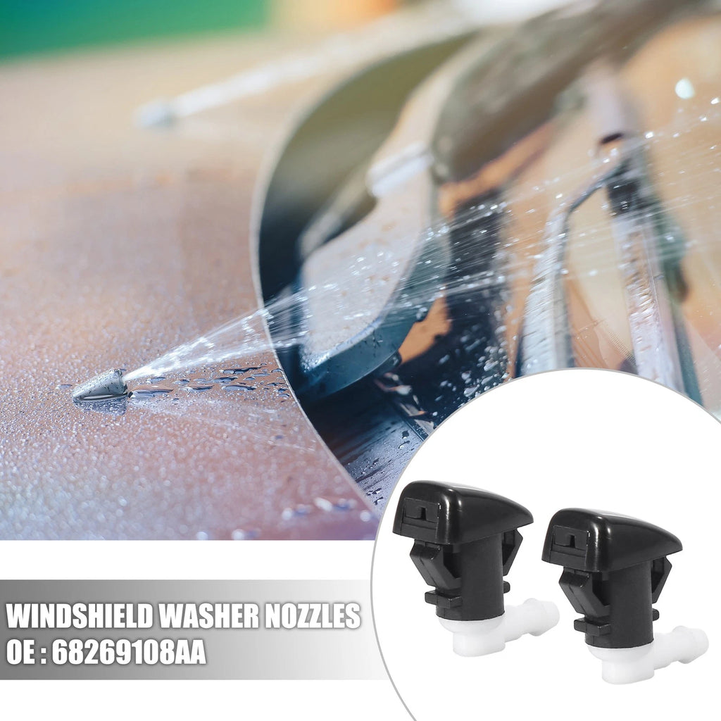 2X Windshield Washer Nozzle & 2.5m Hose Kit for Dodge Durango (2011–2019) 68269108AA
