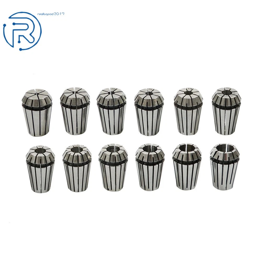 12Pcs ER20 Spring Collet Set for CNC Milling Lathe Engraving Machine