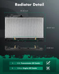 CU2777 Aluminum Radiator for Subaru Crosstrek Forester Impreza Legacy Outback (2013–2021)