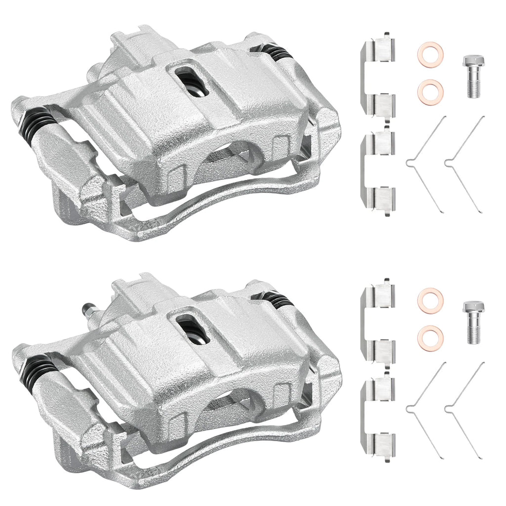 Front Disc Brake Calipers with Brackets for 2012–2015 Honda Civic (2 Pack)