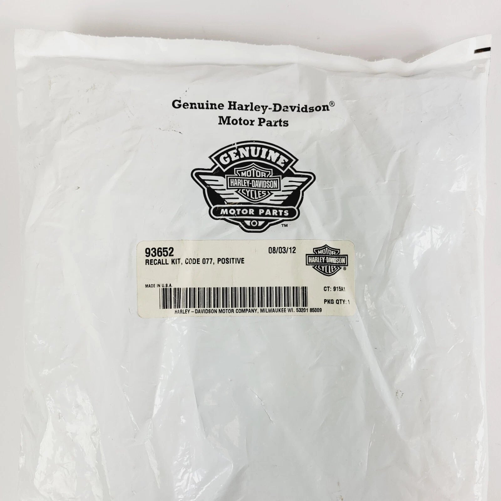Positive Recall Kit 93652 for Harley-Davidson Dyna Softail (1990–Present)
