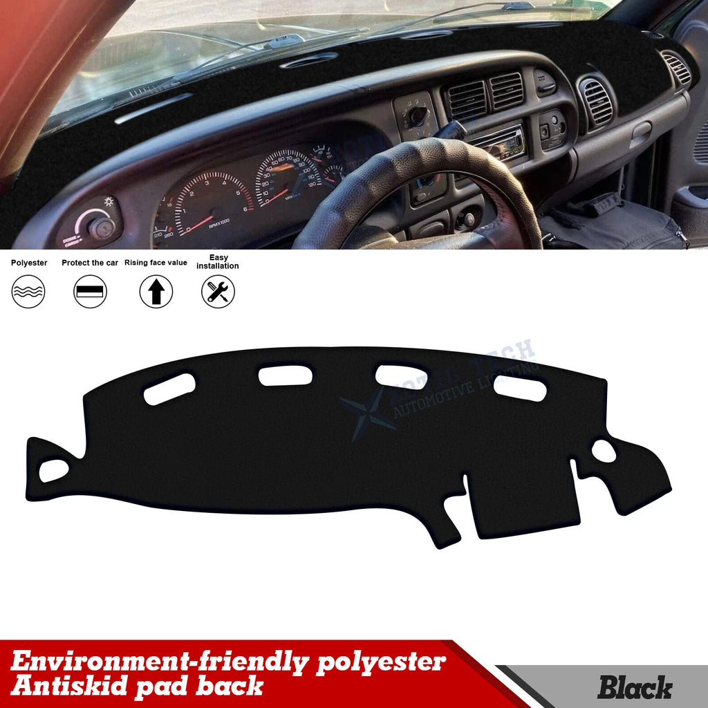 Dashboard Dash Cover Carpet Mat Pad for 1998–2001 Dodge Ram 1500–3500