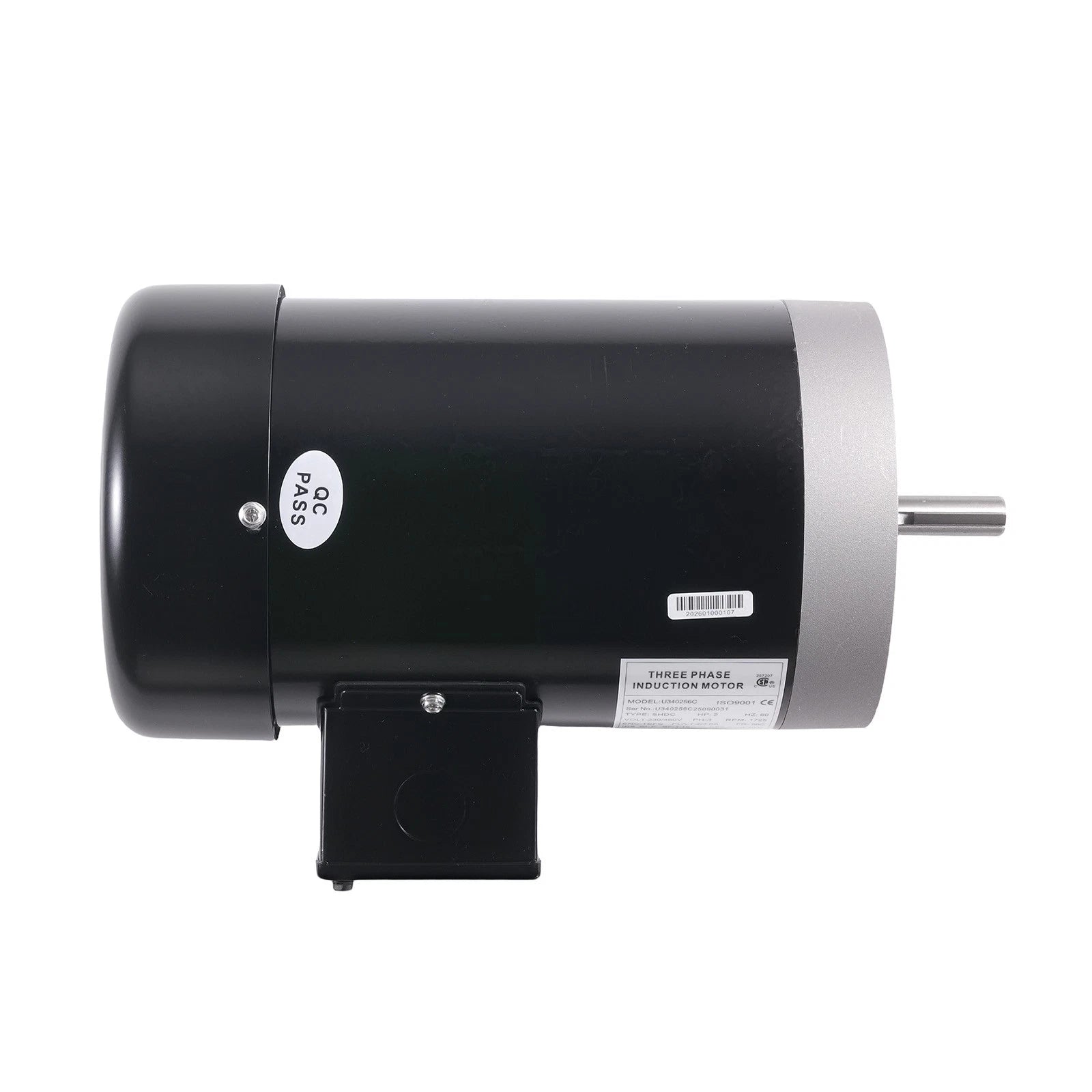 2HP 3 Phase Electric Motor 56C Frame 5/8" Keyed Shaft