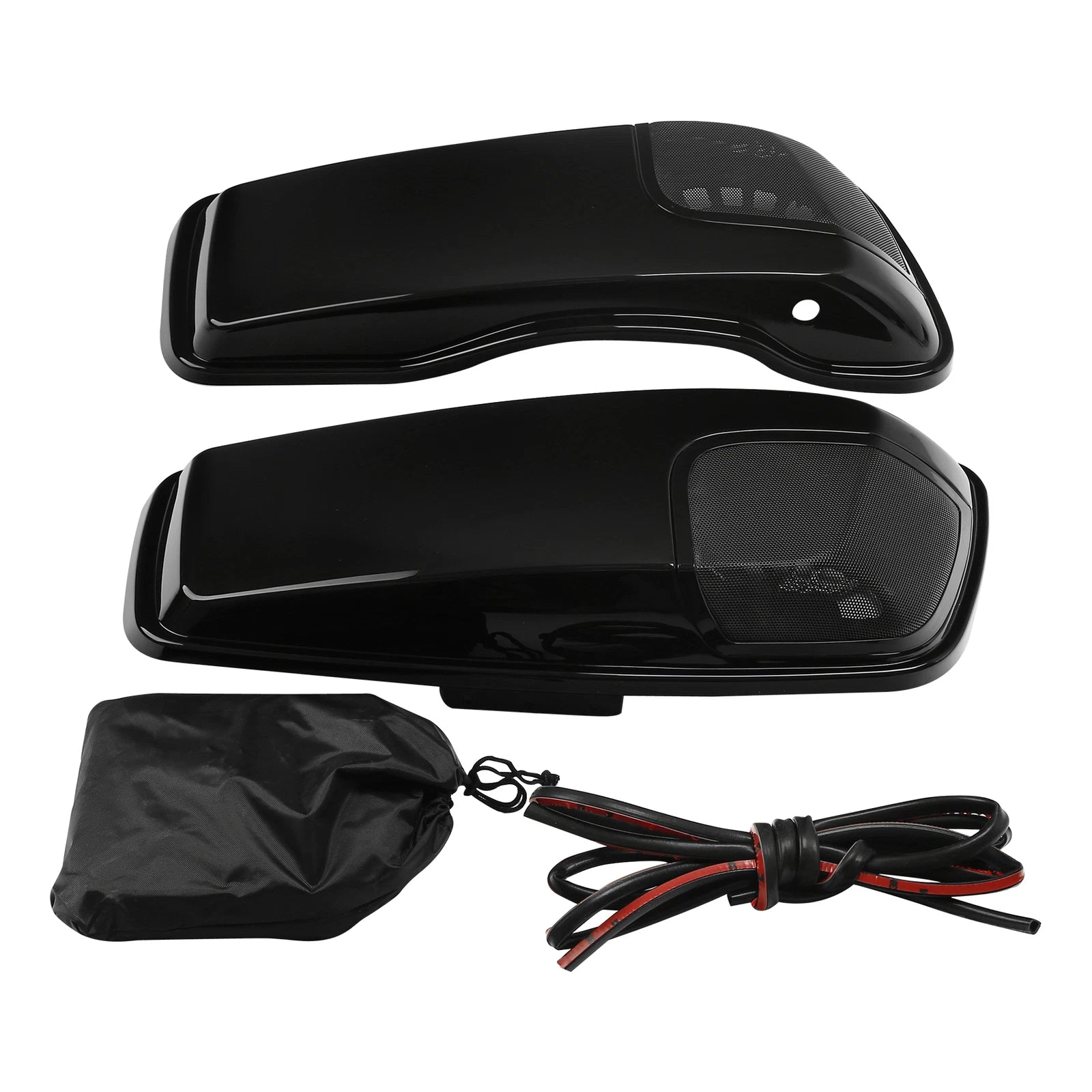 Saddlebag Lids with 5" x 7" Speaker Cutouts for Harley Touring FLT FLH FLHTCU (2014–Present)