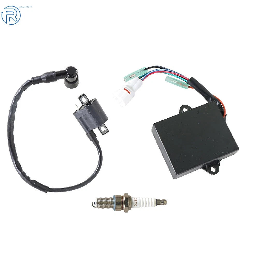 CDI Ignition Coil & Spark Plug for Yamaha Badger 80, Grizzly 80, Raptor 80 (1999–2006)