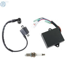 CDI Ignition Coil & Spark Plug for Yamaha Badger 80, Grizzly 80, Raptor 80 (1999–2006)