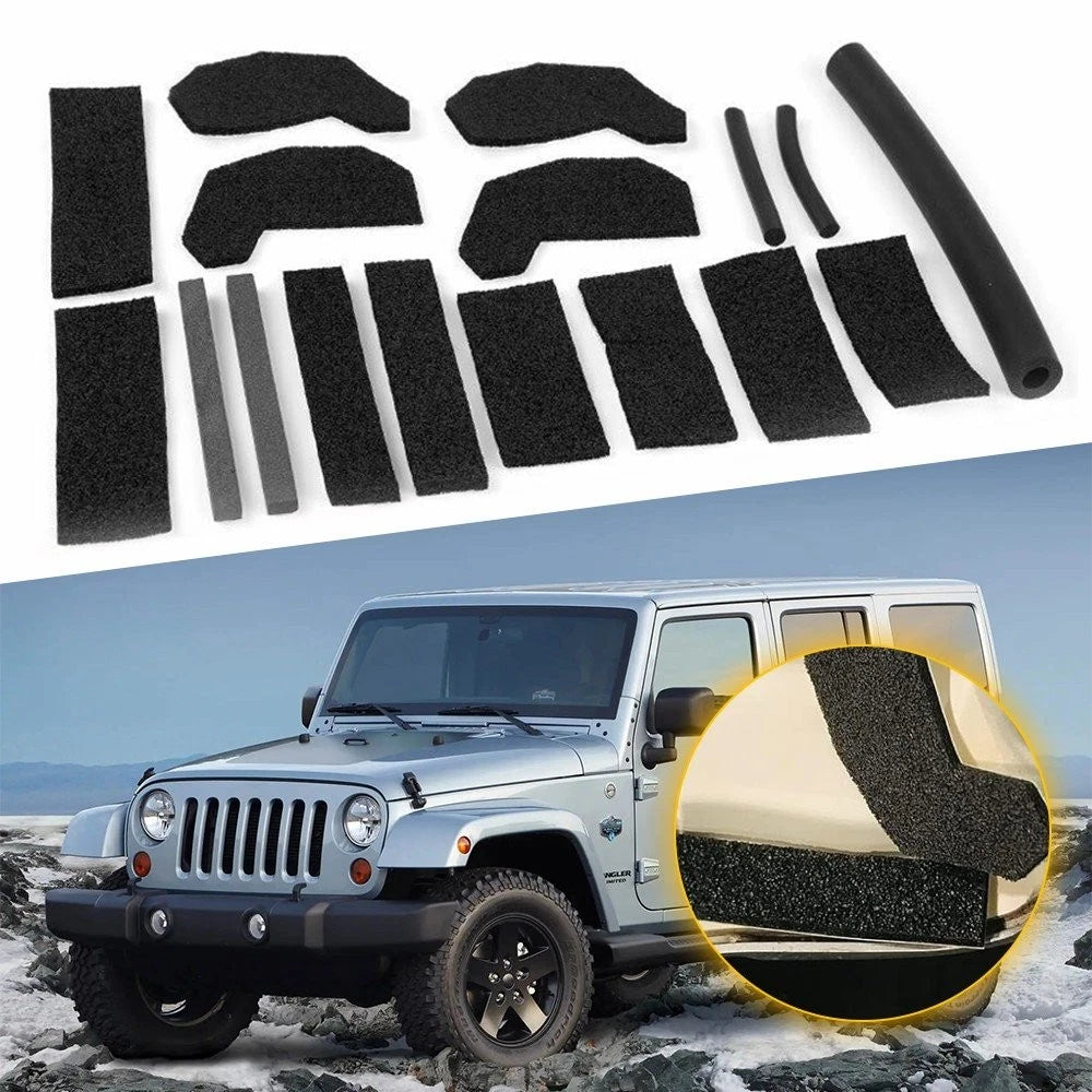 Hard Top Seal Kit for Jeep Wrangler JK (2007–2018) 17-Pack