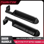 Set of 2 Black Metal Inside Door Handles LH RH for Ford F-100 (1981–1982)