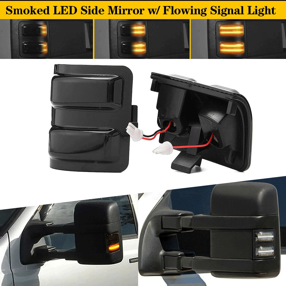 LED Switchback Side Mirror Lights for Ford F250 F350 F450 (2017–2023)