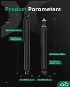 Front Rear Shocks Struts for Nissan Frontier D21 (1986–1997)