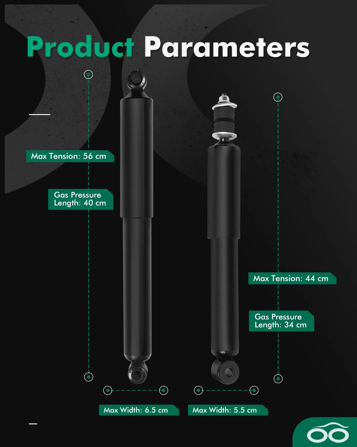 Front Rear Shocks Struts for Nissan Frontier D21 (1986–1997)