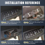 6 Pin Electric Power Window Switch for BMW 