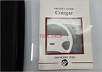 Owners Manual Collection with Case for Mercury Cougar (2001)