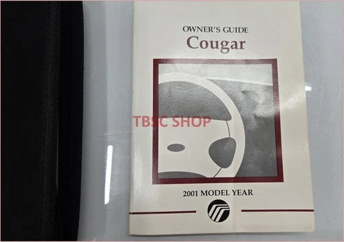 Owners Manual Collection with Case for Mercury Cougar (2001)