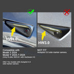 Carbon Style Side Camera Trim Cover for Tesla Model Y (2024-2025)