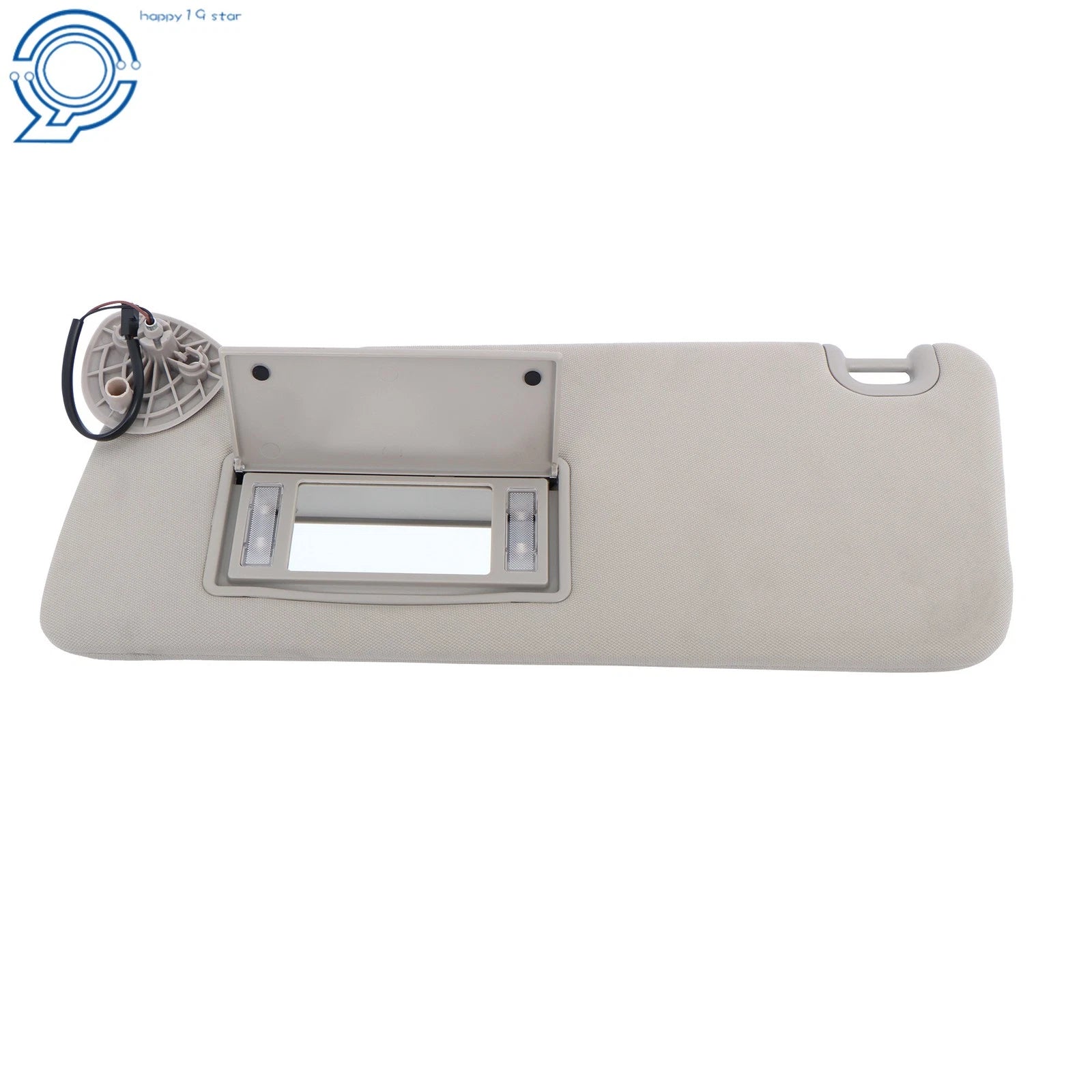 Left Driver Sun Visor with Lights for Dodge Ram 1500 2013–2021, 2500 3500 2013–2018