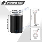 Engine Hood Vent Spacer Riser Kit for Black for 8mm Bolt for 2020-2024