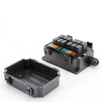 12V 12-Way Fuse Relay Box w/ 5-Pin 40A Relays & Fuses for Car Truck