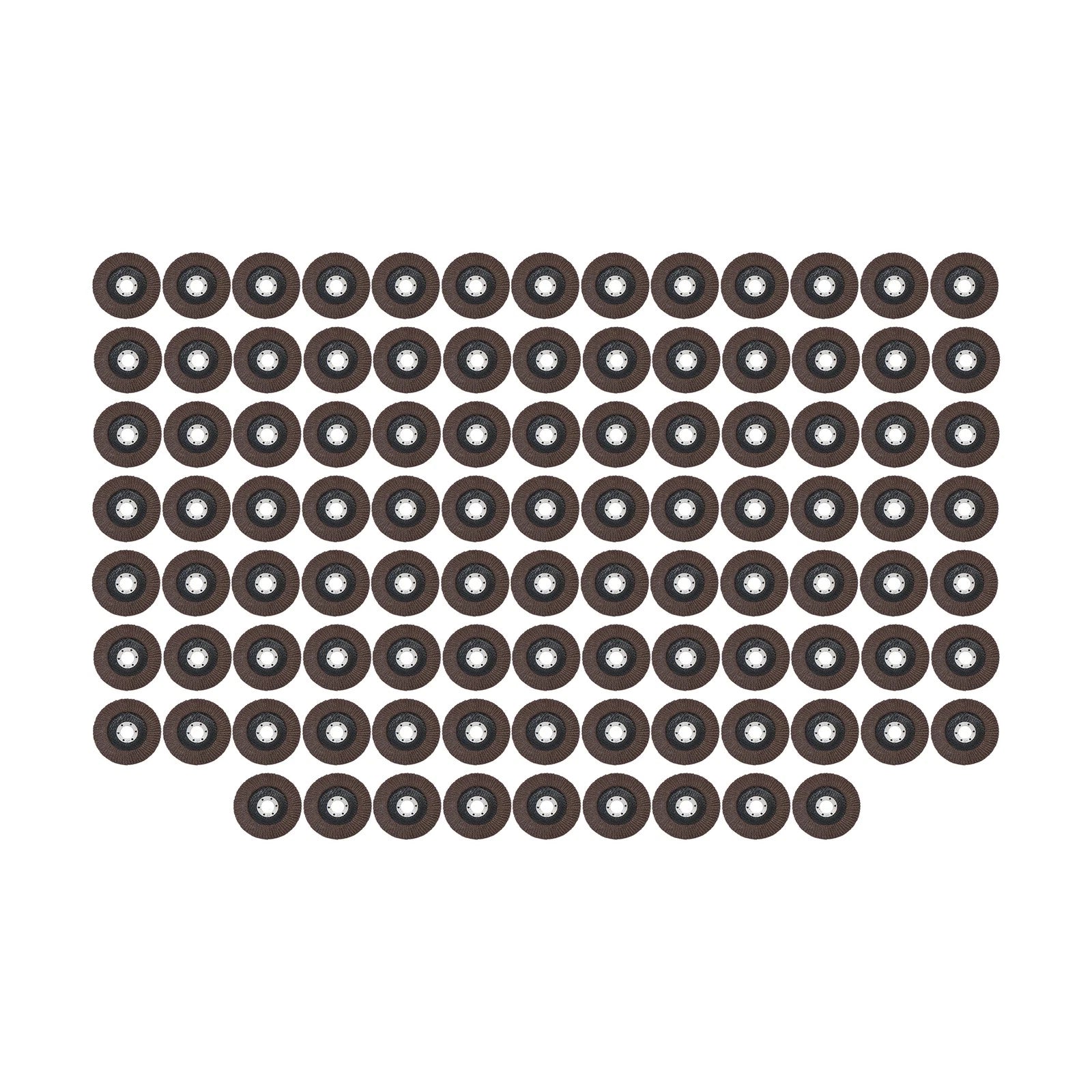 Set of 100 Zirconia Flap Discs 4.5" 40 Grit for Grinding and Sanding