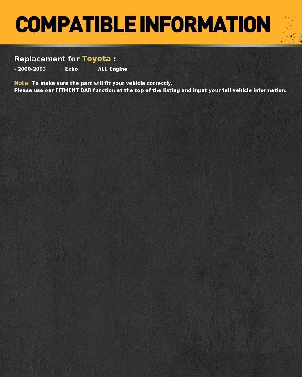 70 Amp 12 Volt Alternator for Toyota Echo (2000–2003) 1.5L