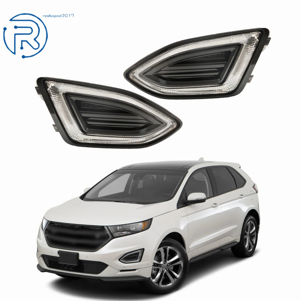 Set of 2 Front Fog Light Lamps LED for Ford Edge (2015–2018)