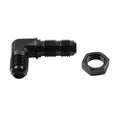 Union Bulkhead Adapter Fitting 8AN Male to Male Flare 90 Degree (Universal)