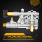 Cleaning Manifold Kit for Axial Cam Pressure Washer Pump (7108366, 520006, 510020)