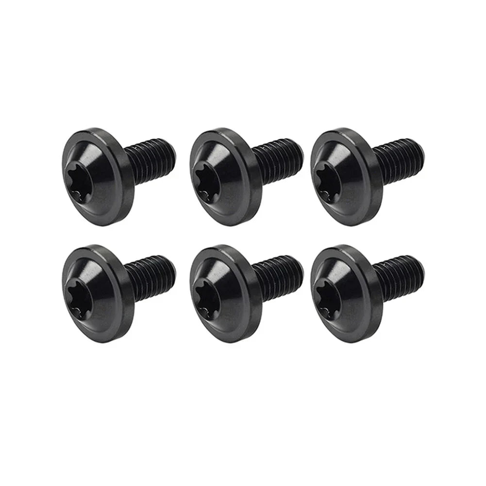6 x Black Titanium M6x20mm Torx Head Bolts for Bike Motorcycle