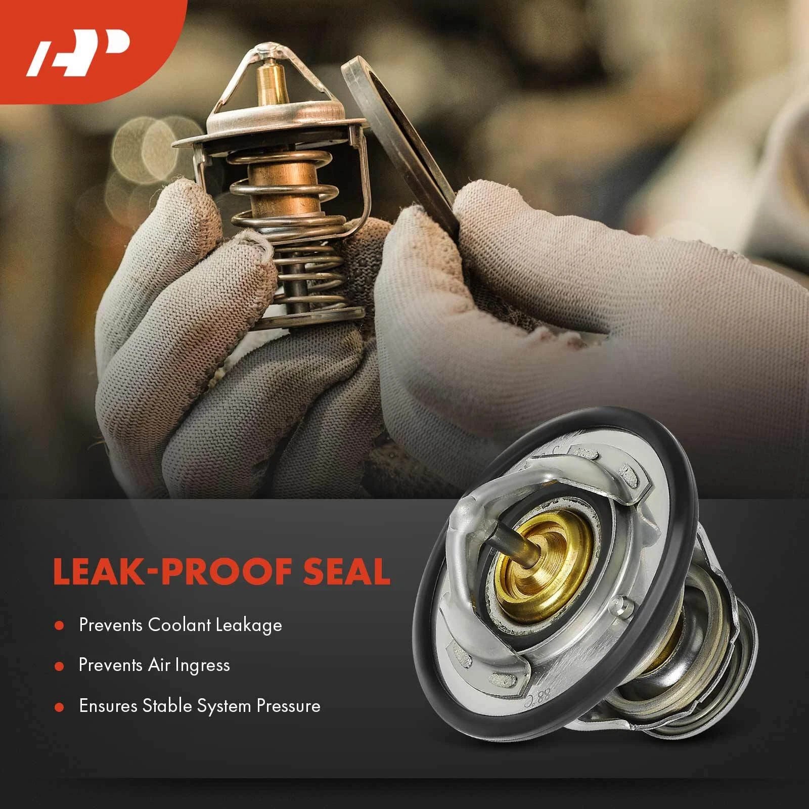 Engine Coolant Thermostat 88℃ for Kia Sorento Sedona Hyundai Santa Fe (2003–2020)