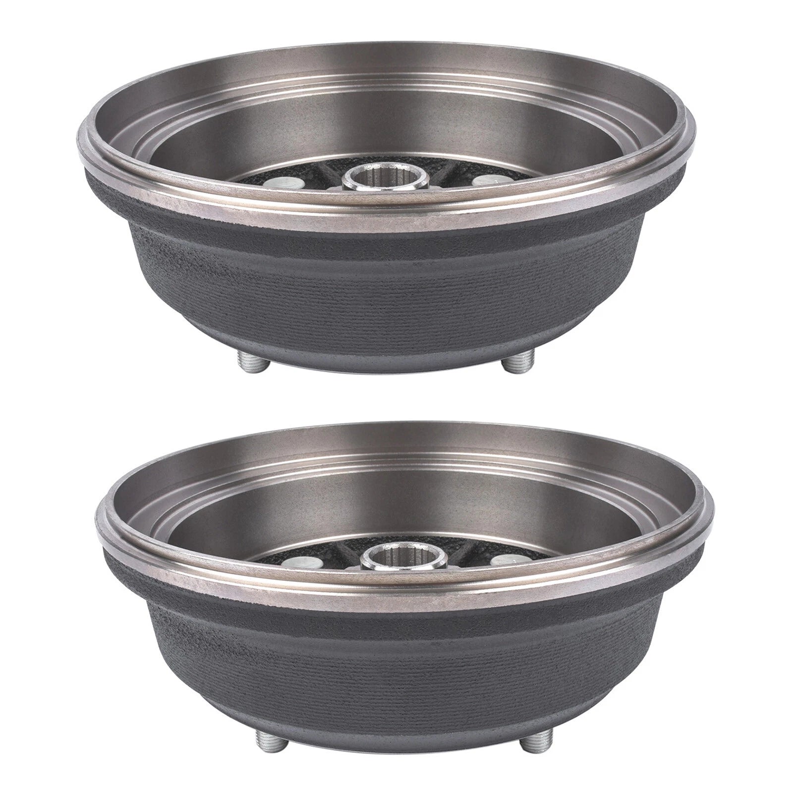 Pair Front Brake Drums for Kawasaki Mule 3000 3010 3020 4000 4010
