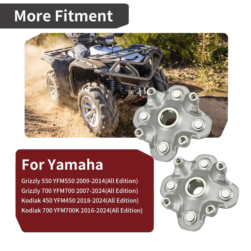 2pcs Front & Rear Wheel Hub for Yamaha Kodiak 700 (2016–2024)