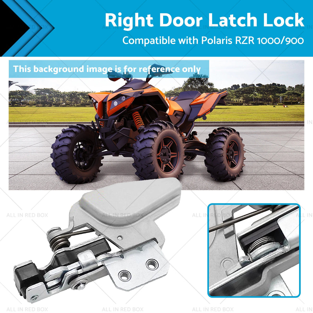 Right Door Lock Latch for Polaris RZR 1000 900 RS1 Turbo (2015–2023)