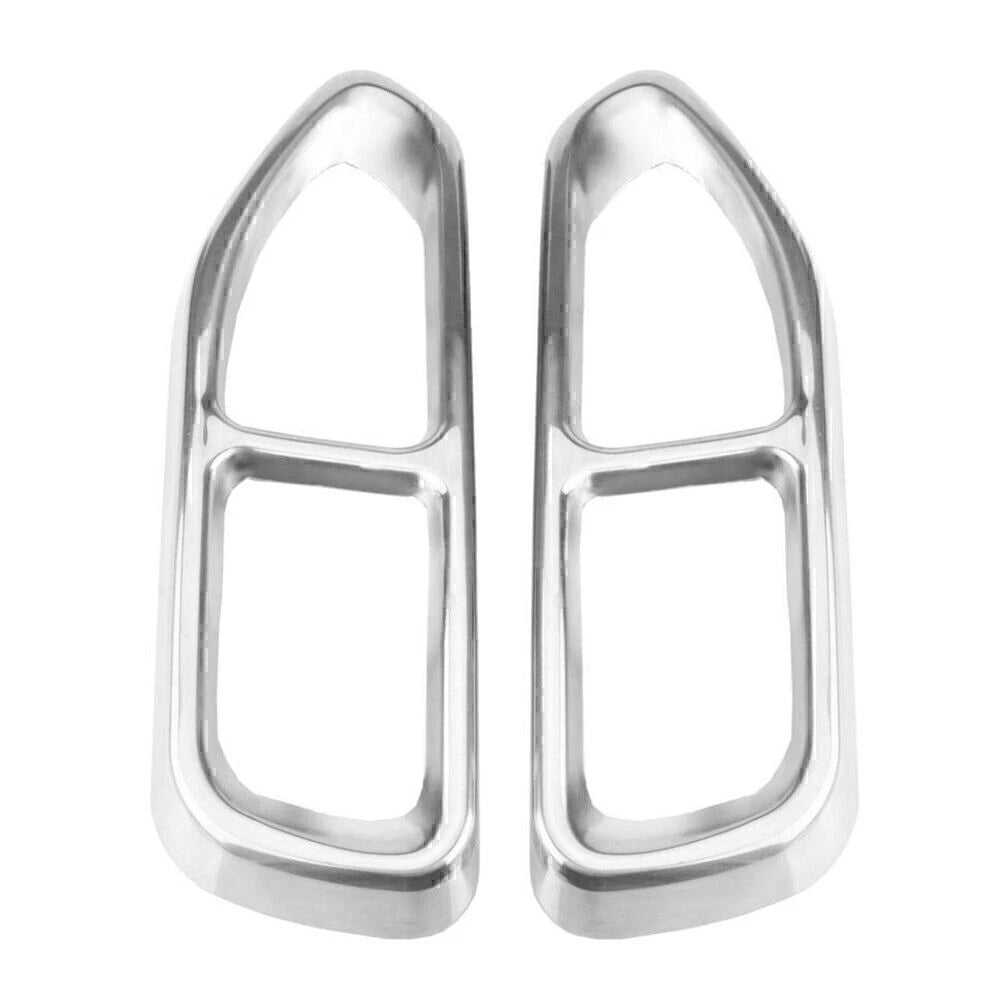 Silver Muffler Exhaust Pipe Output Cover Trim for BMW 7 Series G11 G12 (2016–2018)