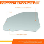 Tempered Glass for Dodge Ram 1500 2500 3500 (2009–2024) Front Right Side