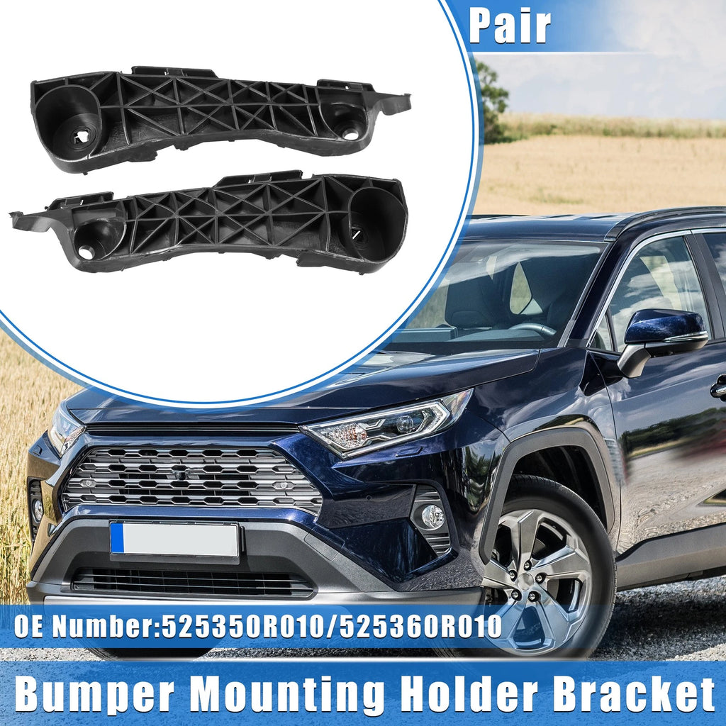 Set of 2 Front Bumper Mounting Support Brackets for Toyota RAV4 (2006–2012)