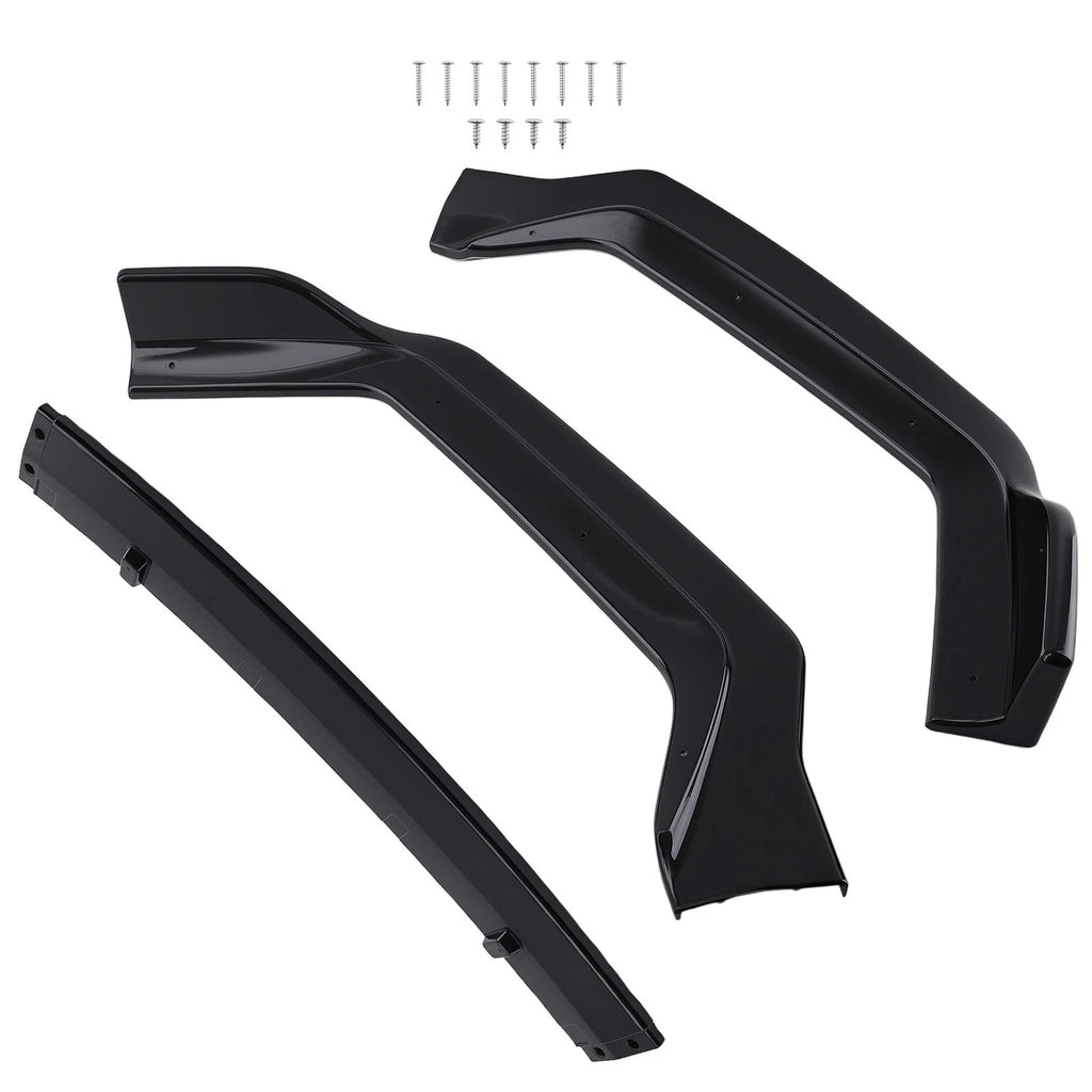 Gloss Black Front Valance Bumper Lip Kit for Infiniti Q50 (2018–2023)