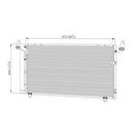 Replacement A/C Condenser with Receiver Drier for Toyota Tundra (2003–2006)