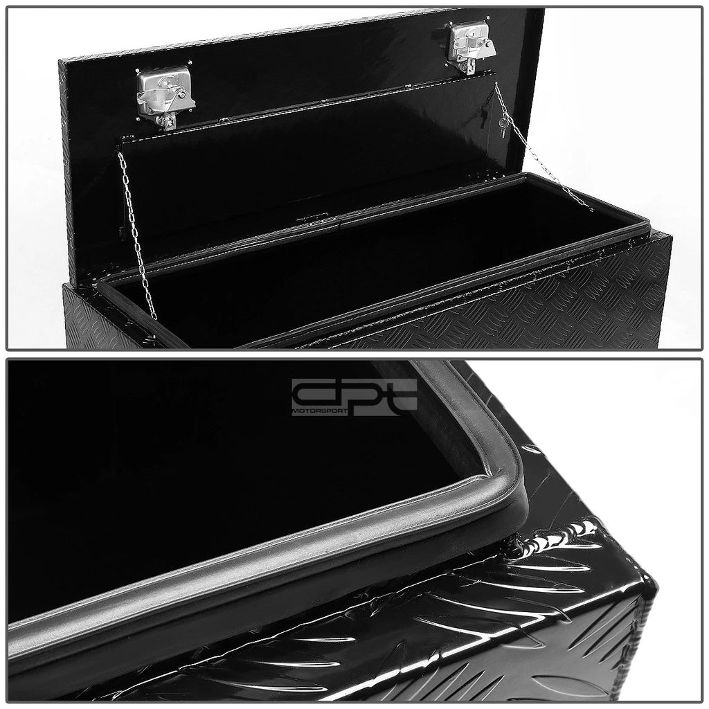 Underbody Tool Box for Pickup Truck (42" X18" X16", Aluminum, Black)