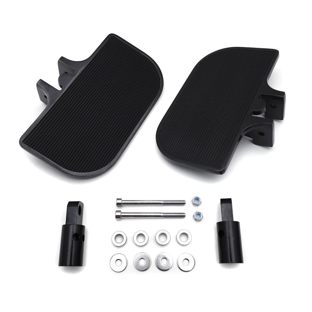 Black Floorboards for Harley Dyna Fat Bob/Low Rider/Street Bob/Super Glide (2006–2023)