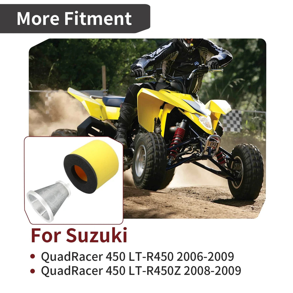 Air Filter & Holder Set for Suzuki Quadracer 450 LTR450 (2006–2009)