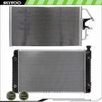 Radiator and A/C Condenser Kit for Chevrolet GMC C1500 K1500 (1996–1998)