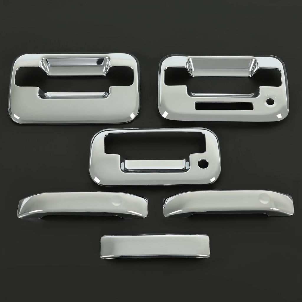 Set of 4 Chrome Door & Tailgate Handle Covers for Ford F150 (2004–2014)