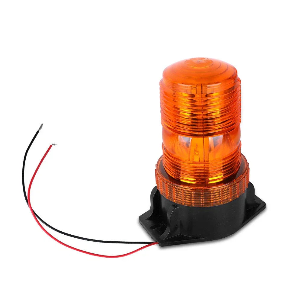 12-30V Amber LED Flashing Beacon Strobe Emergency Light for Car