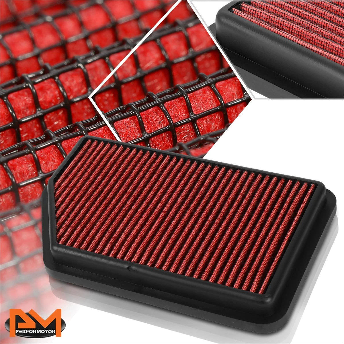 Washable High Flow Panel Air Filter for Forte 5/Rondo/Elantra/Tucson (2010–2018)